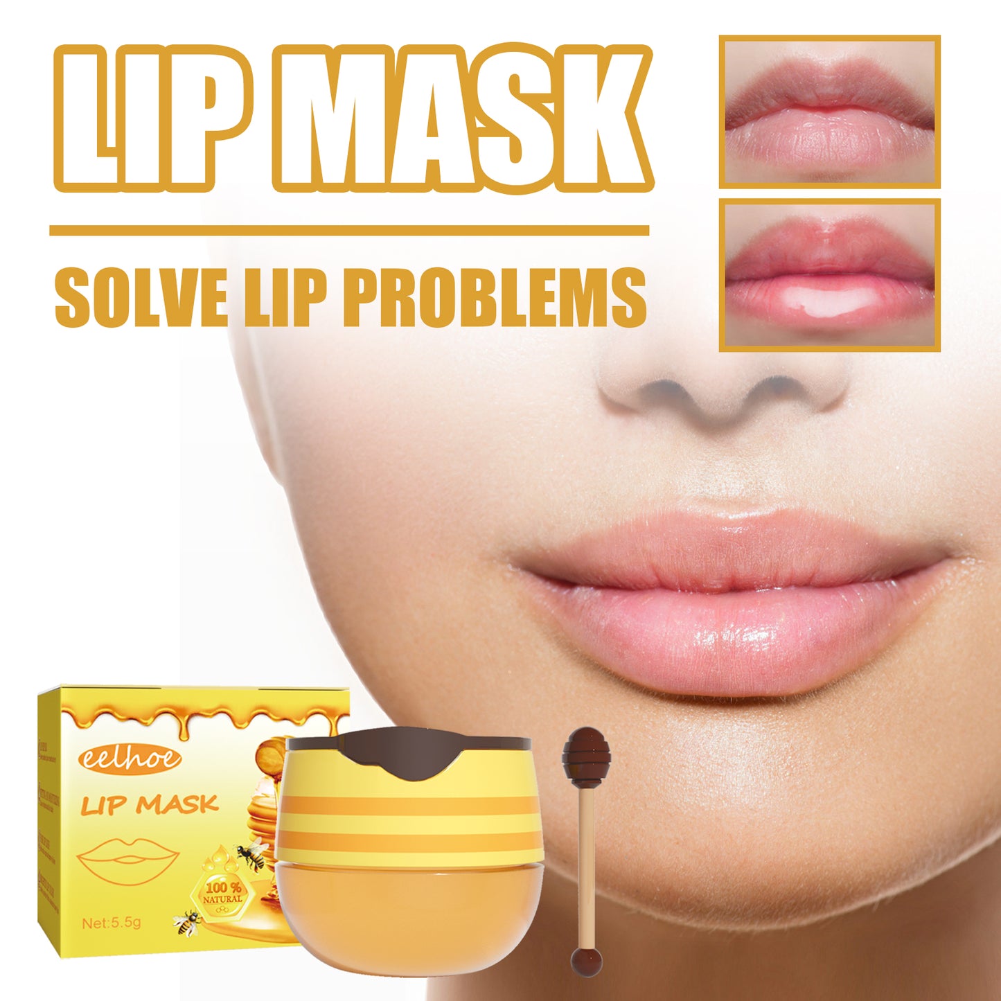Golden Nectar™ — Honey Glow Lip Mask